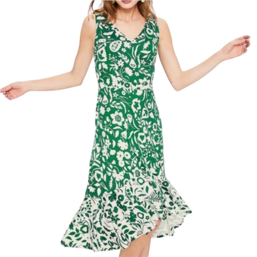 Boden Eliza Floral Midi Jersey Dress